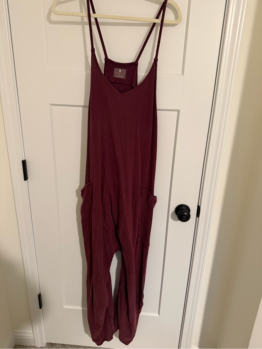 Free people, hot shot romper Burgundy Women's Jumpsuit